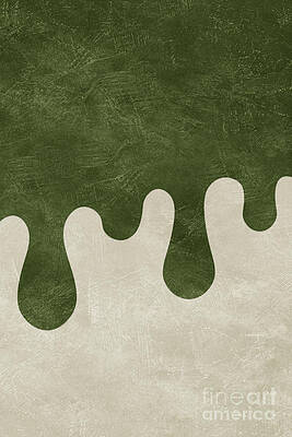 Evergreen Dripping Abstract Digital Art