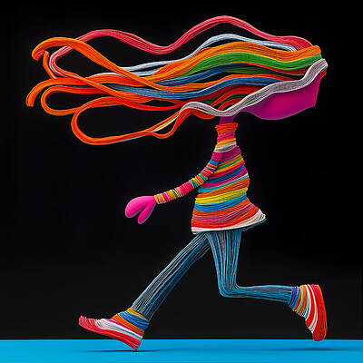 Dynamic Digital Art - Every Whichaway by Paul Charles