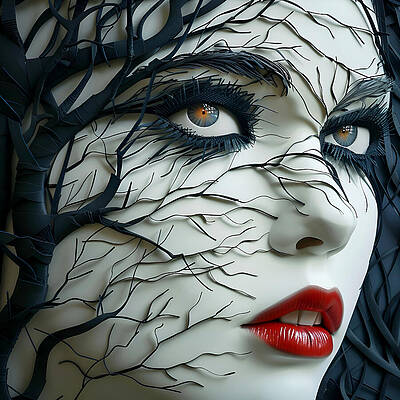 Contrast Digital Art - Evil Dead by Paul Charles