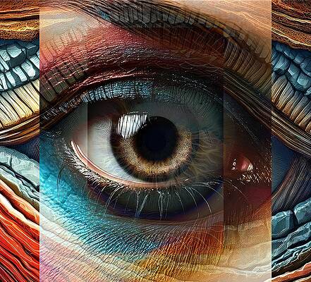 Modern Digital Art - Evolution Eyes by David Manlove