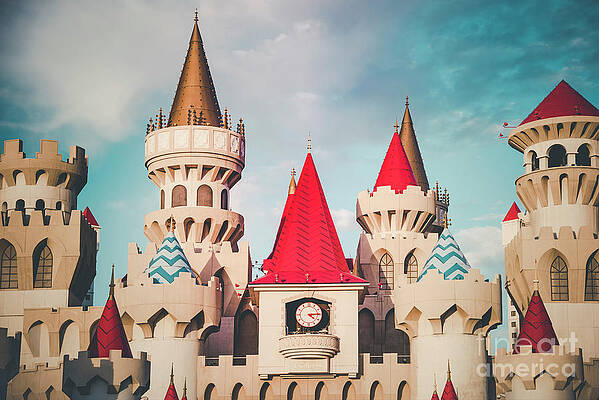 Wall Art featuring the photograph Excalibur Hotel And Casino Castle - Las Vegas Strip by FeelingVegas Wall Art and Prints