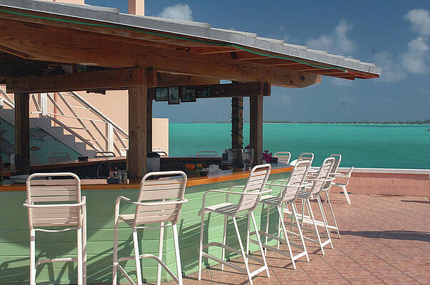 Wall Art featuring the photograph Exhuma Beach Bar by Bonnie Colgan