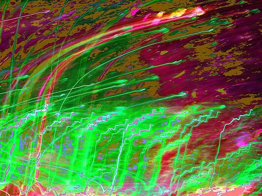 Red Digital Art - Extraterrestrial Weather by T Oliver