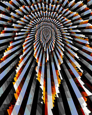 Modern Wall Art featuring the digital art Exuberance by Vic Eberly