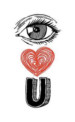 I Digital Art - Eye Love You by Flippin Sweet Gear
