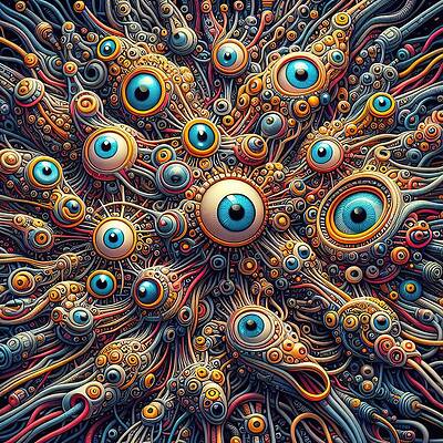 Fantasy Wall Art featuring the digital art Eye On You by Colin Hardman