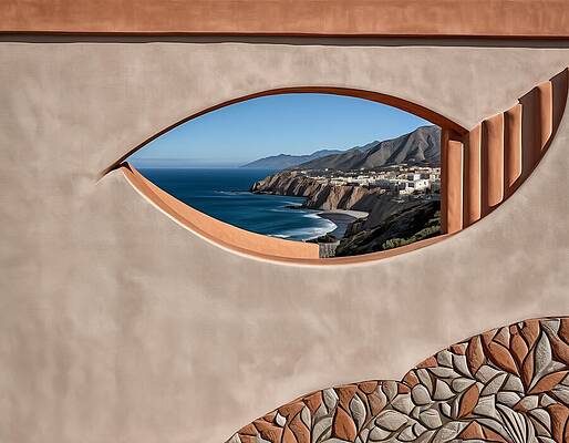 Architecture Wall Art featuring the digital art Eye Window by Eris And AI