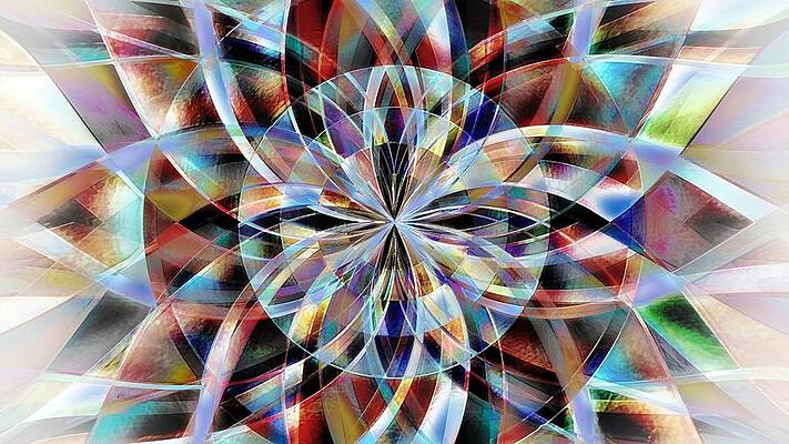 Nature Digital Art - Facet Flower by David Manlove