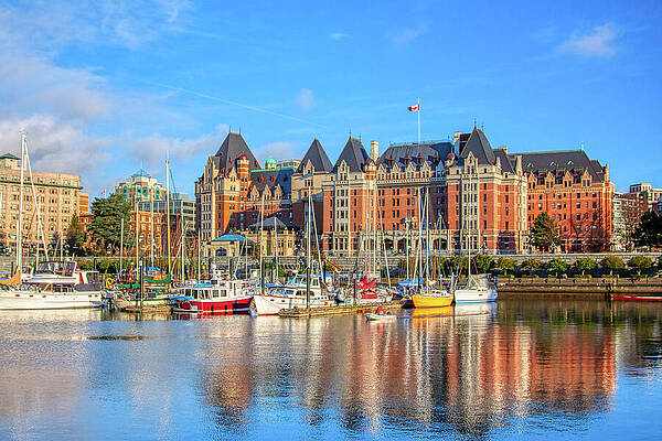 Canada Wall Art featuring the photograph Fairmont Empress Hotel Victoria BC, Canada by Tatiana Travelways