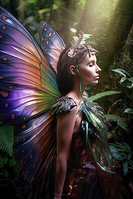 Beautiful Digital Art - Fairy 4 by Ron Weathers
