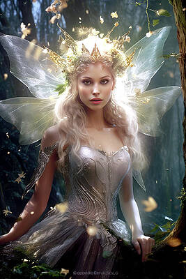 Magic Digital Art - Fairy Queen by Ron Weathers