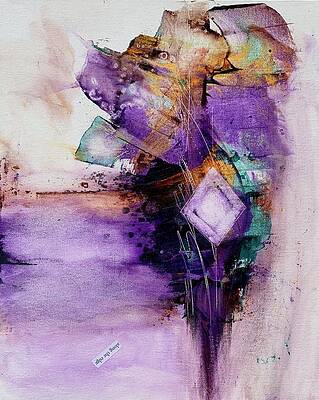 Abstract Wall Art featuring the painting Fairytale Lost by Rodney Frederickson