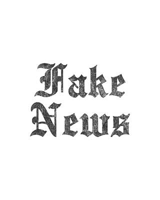 New Digital Art - Fake News Retro by Flippin Sweet Gear