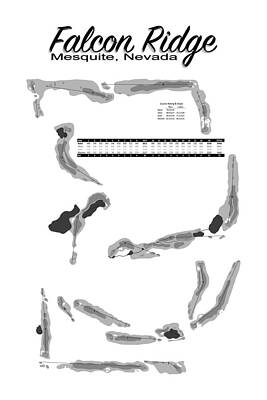 Nevada Wall Art featuring the digital art Falcon Ridge by Flop Shot Studio