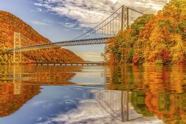 Reflections of Bear Mountain Bridge Wall Art