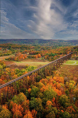 Fall At The Moodna Viaduct Print
