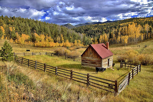 Wall Art featuring the photograph Fall Mountainscape by Bob Falcone