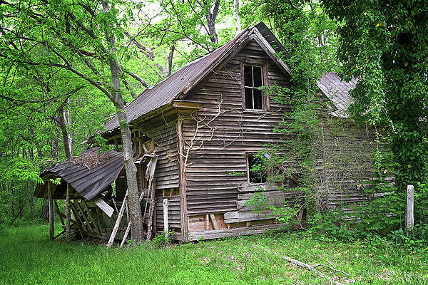 Wall Art featuring the photograph Falling Farmhouse by Steven Nelson