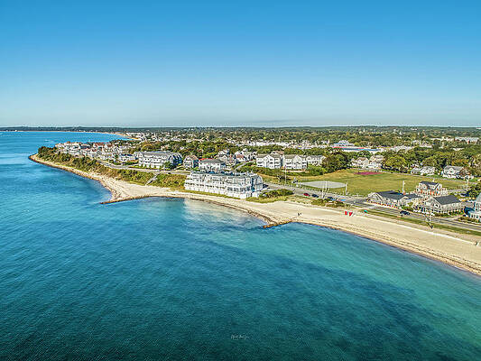 Massachusetts Photograph - Falmouth Heights by Veterans Aerial Media LLC