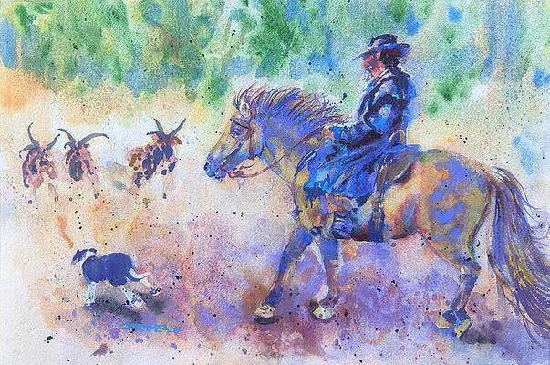 Wall Art featuring the painting Fancy Footwork by Jackson Ordean
