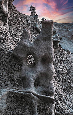 Canyon Photograph - Fantasy Canyon Haunted Hoodoos, Utah - Vertical by Abbie Warnock