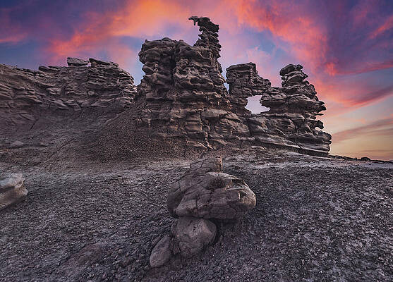 Canyon Photograph - Fantasy Canyon Sunset Eye, Utah by Abbie Warnock