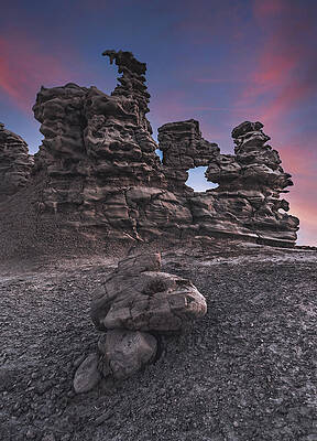 Canyon Photograph - Fantasy Canyon Sunset Eye, Utah - Vertical by Abbie Warnock