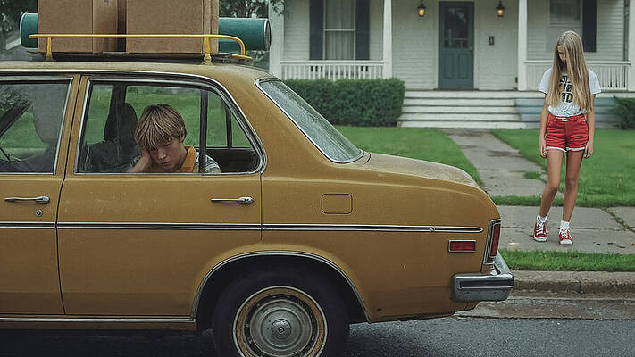 Farewell Driveway Suburbia 1976 Print