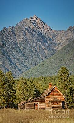 Wall Art featuring the photograph Farm Below The Mountain by Thomas Nay