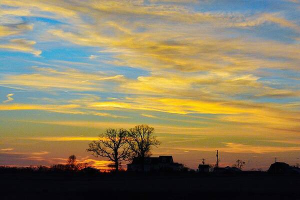 Sunset Photograph - Farm Sunset by Addison Likins