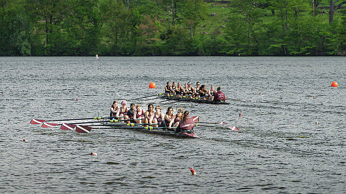 Nature Wall Art featuring the photograph Farmington Rowing At 2025 Lake Waramaug Regatta 05 by Dave King