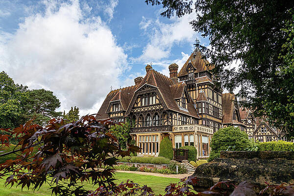 Tudor-Style Mansion with Lush Garden Wall Art