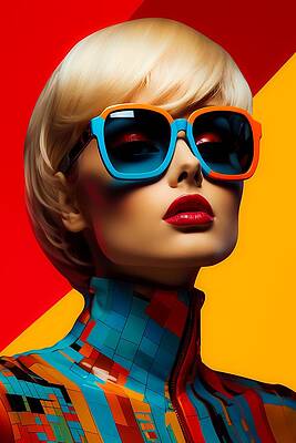 Vibrant Digital Art - Fashion In A Vibrant Futuristic Style No 3 by Andre Petrov