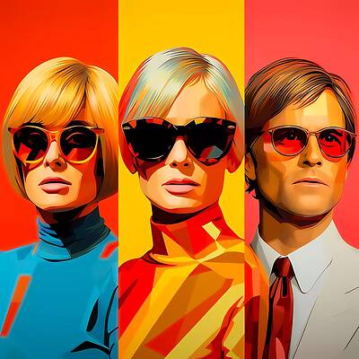 Vibrant Digital Art - Fashion In A Vibrant Futuristic Style No 5 by Andre Petrov