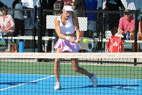 Female Athlete Playing Pickleball Photograph