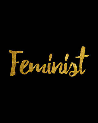 Feminist Gold Foil Print