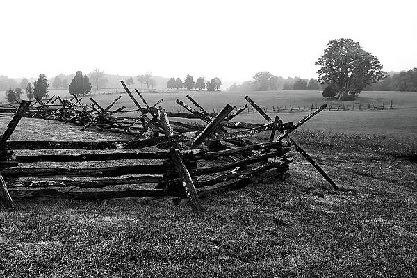 Wall Art featuring the photograph Fence Line Of Henry House by American Landscapes