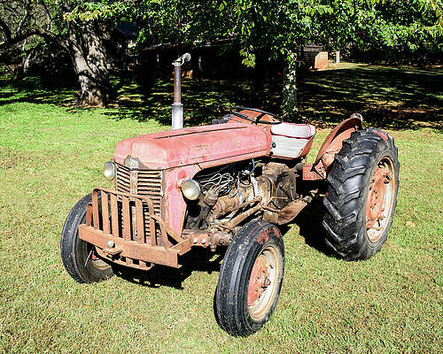 Wall Art featuring the photograph Ferguson TO-35  Tractor by Flees Photos