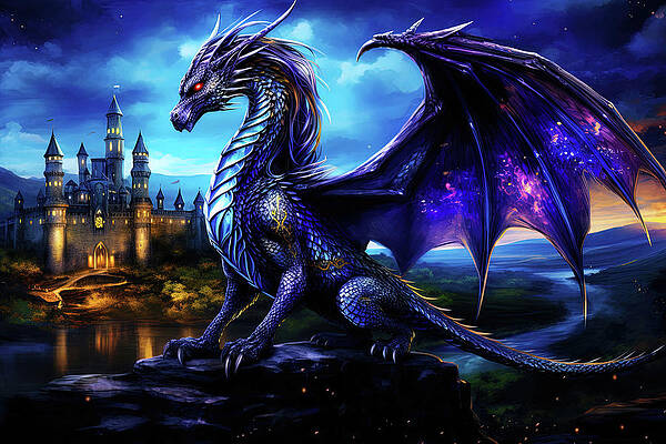 Mysterious Painting - Fernyiges, The Lord Of Black Dragons - 05 by AM FineArtPrints