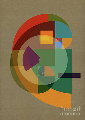 Fabric Wall Art featuring the digital art Fibonacci Dream by BFA Prints