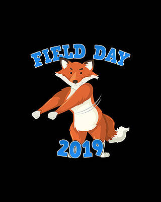 Day Digital Art - Field Day 2019 Flossing Fox by Flippin Sweet Gear
