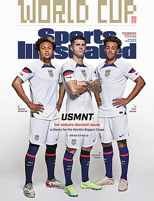 USMNT Stars on Sports Illustrated Cover Photograph