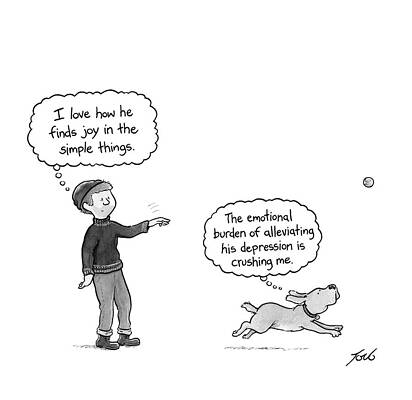 Joy Drawing - Finding Joy In The Simple Things by Tom Toro