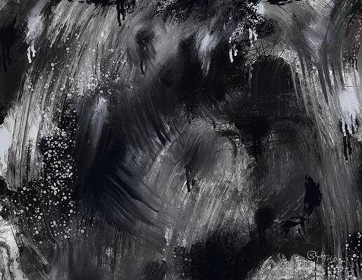 Bold Wall Art featuring the painting Fireworks by Sonja Kraft