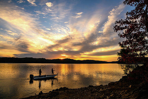 Vibrant Photograph - First Catch On Allatoona by Anthony Hightower