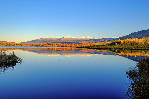Wall Art featuring the photograph First Snow On The Presidential Range by Jeff Sinon