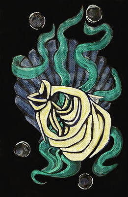 Wall Art featuring the painting Fish And Seaweed by Megan Thompson- The Morrigan Art