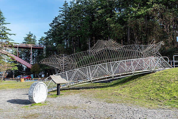 2023 Photograph - Fish Bridge And Two Cultures Wheel by Tom Cochran