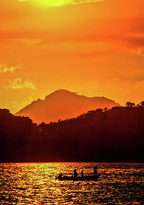 Photograph - Fishermen On Manzanillo Bay by Tommy Farnsworth