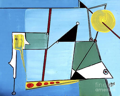 Wall Art featuring the painting Fishing 4 Fun by Eileen Kelly